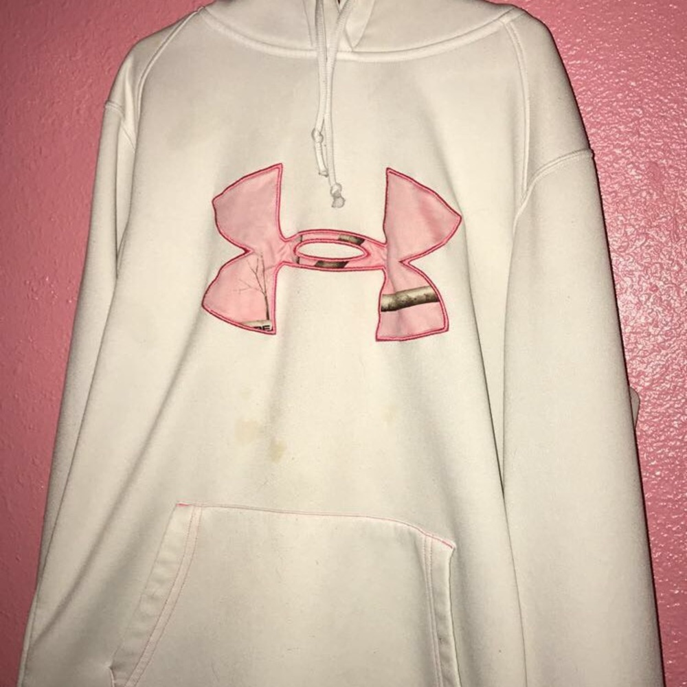 White & Pink Camo hoodie